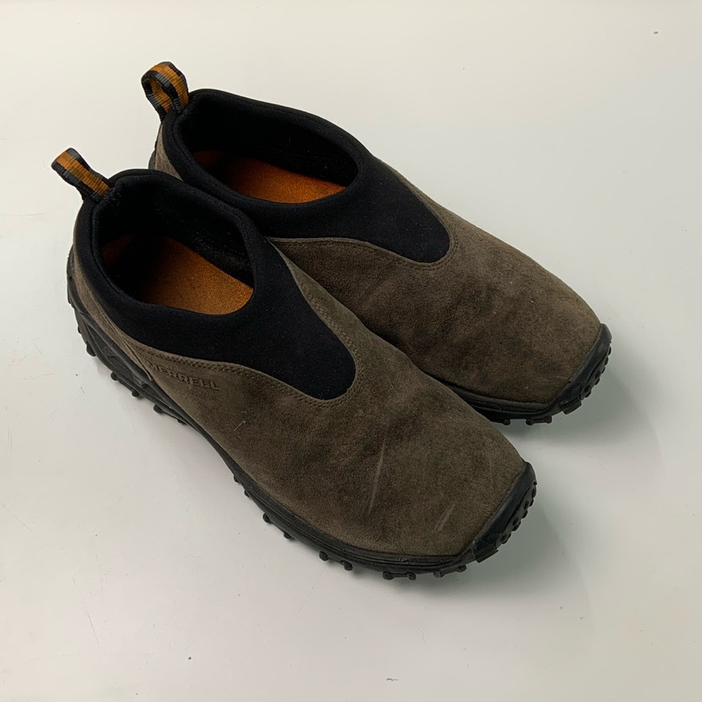 Merrell Winter Mocs in Gunsmoke Gray/Brown Men’s US 10.5